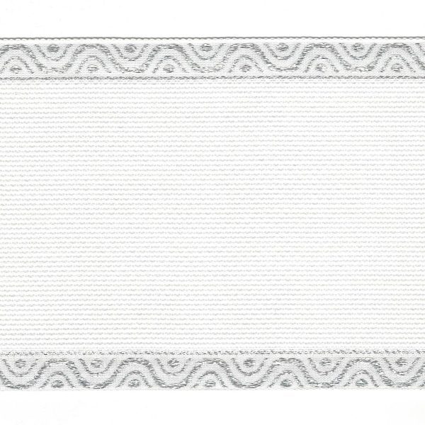 72024 | Aida-Band mit Schmuckkante silber